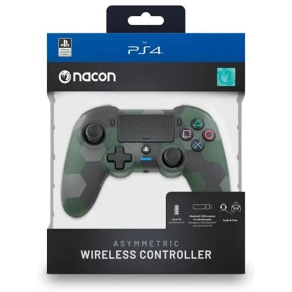 Nacon Wireless Dualshock 4 V2 Controller Asymmetric Camo Green (PS4) - PlayStation 4 цена и информация | Mängupuldid | hansapost.ee