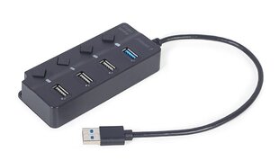 Gembird UHB-U3P1U2P3P-01 цена и информация | Адаптеры, USB-разветвители | hansapost.ee