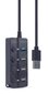 Gembird UHB-U3P1U2P3P-01 цена и информация | USB adapterid ja jagajad | hansapost.ee