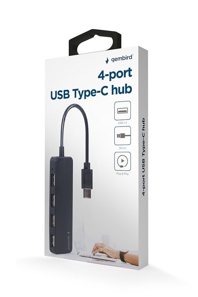 Gembird UHB-CM-U2P4-01 hind ja info | USB adapterid ja jagajad | hansapost.ee