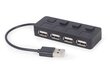 Gembird UHB-U2P4-05 hind ja info | USB adapterid ja jagajad | hansapost.ee