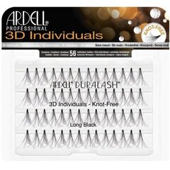 Ardell 3D Individuals Duralash Knot-Free False Eyelashes 56.0ks Medium Black цена и информация | Накладные ресницы, керлеры | hansapost.ee