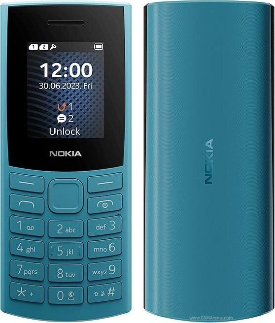Nokia 105 (2023) TA-1557 Cyan hind ja info | Telefonid | hansapost.ee