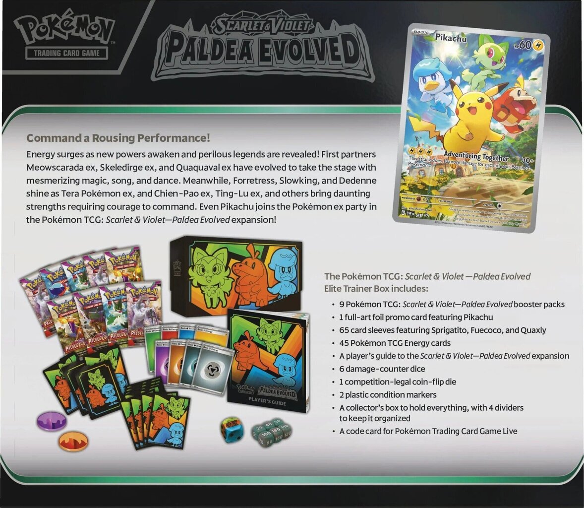 Карты Pokemon Scarlet & Violet 2: Paldea Evolved Elite Trainer Box, EN цена  | hansapost.ee