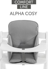 Söögitoolipadi Hauck Alpha Cosy Comfort, Stretch Grey цена и информация | Обеденные стулья | hansapost.ee