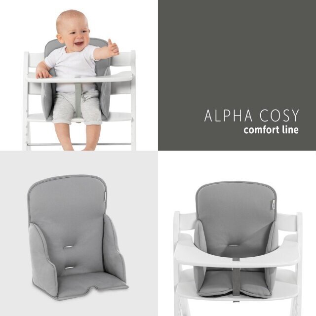Söögitoolipadi Hauck Alpha Cosy Comfort, Stretch Grey hind ja info | Laste söögitoolid | hansapost.ee