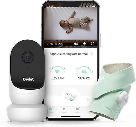 Mobiilne beebimonitor Owlet Monitor Duo Smart Sock 3 Cam 2 hind ja info | Beebimonitorid | hansapost.ee