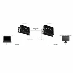 Adapter Startech ST121HDBTPW HDMI RJ45 price and information | Juhtmed ja kaablid | hansapost.ee