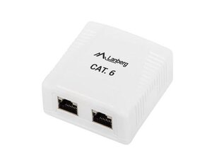 Konnektor Lanberg Kategooria 6 FTP RJ45, OS6-0002-W hind ja info | Juhtmed ja kaablid | hansapost.ee