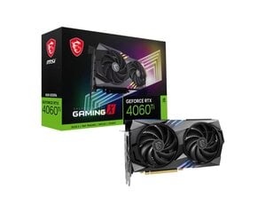 MSI GeForce RTX 4060 Ti Gaming X 8G (RTX4060TIGAMX8G) цена и информация | Видеокарты | hansapost.ee