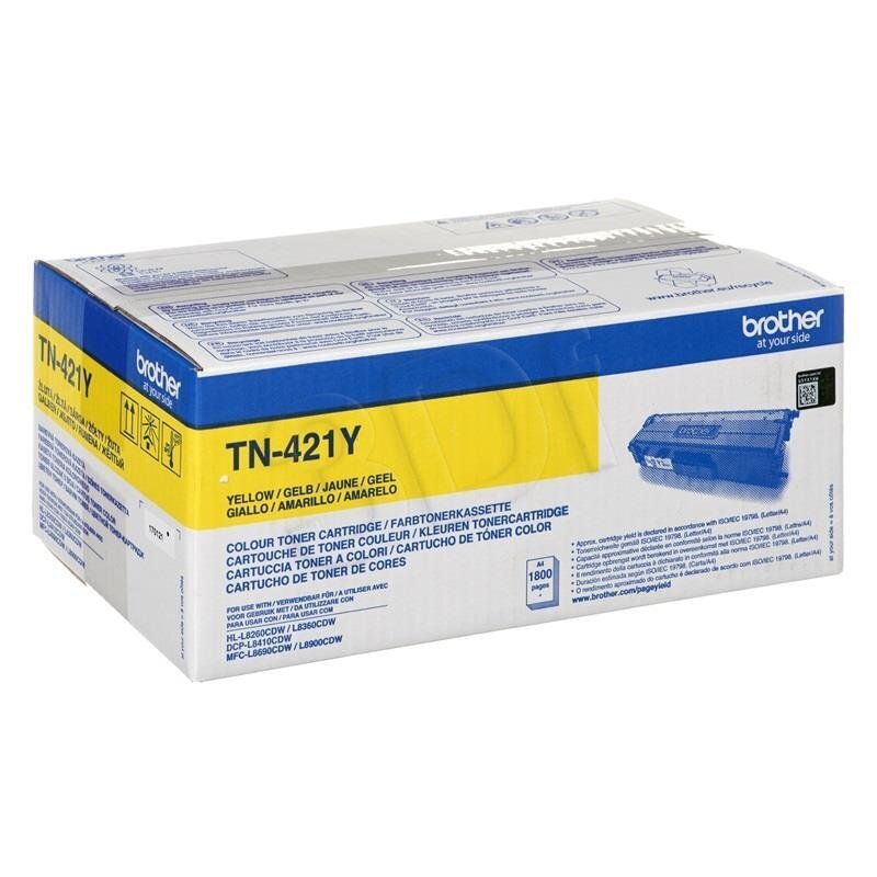 Brother TN421Y Toner cartridge, Yellow цена и информация | Laserprinteri toonerid | hansapost.ee