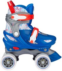 Reguleeritava suurusega rulluisud Nijdam Geo Metricker, sinine price and information | Roller skates and accessories | hansapost.ee