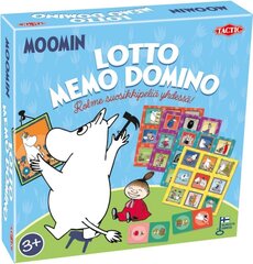 Набор настольных игр Tactic Moomin 3 в 1, FI цена и информация | Настольные игры | hansapost.ee