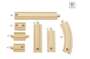 Puidust rongirööbaste tarvikute komplekt Brio 33401, 11 o. hind ja info | Mänguasjad poistele | hansapost.ee
