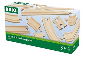 Brio 33401 Набор аксессуаров для деревянных железнодорожных путей, 11 шт. цена и информация | Игрушки для мальчиков | hansapost.ee
