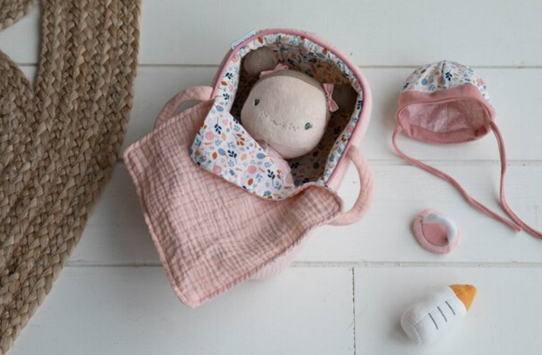 Little Dutch pehme mänguasi Rosa nukk, kandekotis hind ja info | Mänguasjad tüdrukutele | hansapost.ee