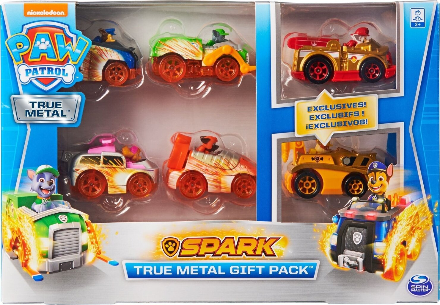 Spark Paw Patrol True Metal 6 sõiduki komplekti kinkekomplekt цена и информация | Arendavad laste mänguasjad | hansapost.ee