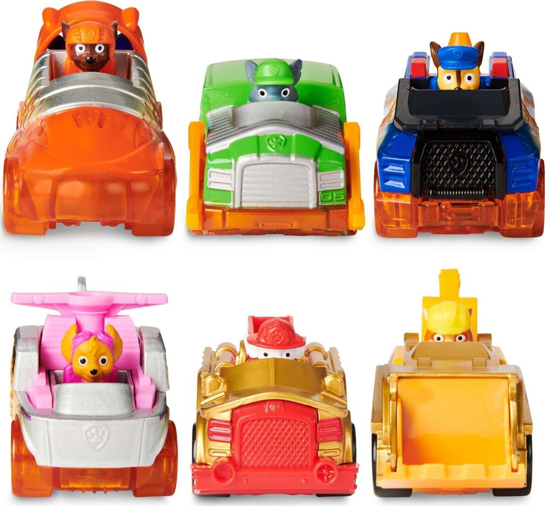 Spark Paw Patrol True Metal 6 sõiduki komplekti kinkekomplekt цена и информация | Arendavad laste mänguasjad | hansapost.ee