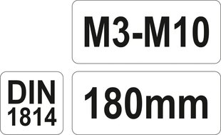 Keermepuuri hoidja M3-M10 pikkus 180mm 2996 цена и информация | Механические инструменты | hansapost.ee