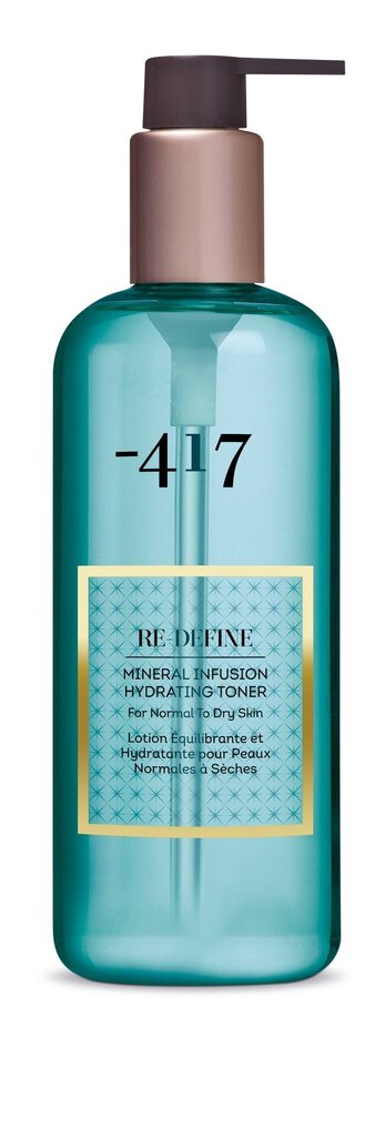 Niisutav toonik -417 Re-Define mineraal, 350 ml цена и информация | Näopuhastusvahendid | hansapost.ee