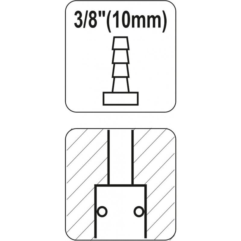 Õhuvooliku kiirühendus d10mm (3/8") 2397 h hind ja info | Käsitööriistad | hansapost.ee