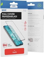 Wave kaitseklaas Full Cover, iPhone 14 Plus, must raam hind ja info | Ekraani kaitseklaasid ja kaitsekiled | hansapost.ee