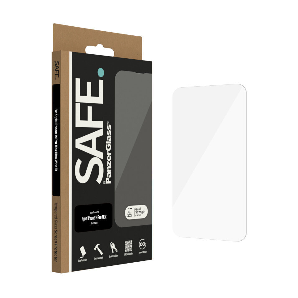 Panzerglass kaitseklaas Safe iPhone 14 Pro Max price and information | Ekraani kaitseklaasid ja kaitsekiled | hansapost.ee