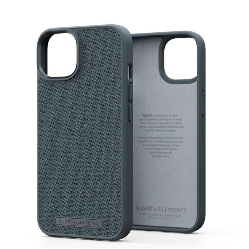 Njord by Elements Fabric Tonal kaitseümbris, iPhone 14, hall цена и информация | Telefonide kaitsekaaned ja -ümbrised | hansapost.ee