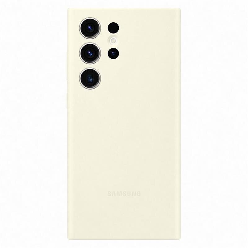 Samsung kaitseümbris Galaxy S23 Ultra Silicone Cover, valge цена и информация | Telefonide kaitsekaaned ja -ümbrised | hansapost.ee