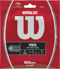 Tennisereketi nöör Wilson Natural 17/1.25 mm, valge hind ja info | Välitennise tooted | hansapost.ee