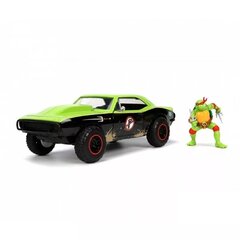 Kollektsioneeritav auto figuuriga Jada Toys Turtles Raphael Chevy Camaro 1:24 hind ja info | Mänguasjad poistele | hansapost.ee