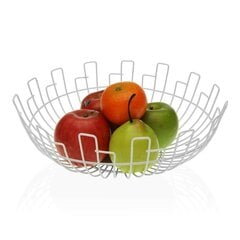 Ваза для фруктов Versa Белый Сталь (30 x 10 x 30 cm) цена и информация | Посуда, тарелки, обеденные сервизы | hansapost.ee