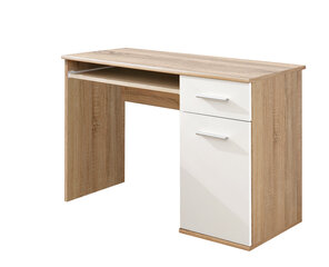 Письменный стол Dino стол, дуб / белый цена и информация | Компьютерные, письменные столы | hansapost.ee