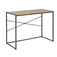 Письменный стол Seaford, цвет дуба/черный цена и информация | Компьютерные, письменные столы | hansapost.ee