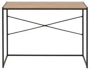 Письменный стол Seaford, цвет дуба/черный цена и информация | Компьютерные, письменные столы | hansapost.ee