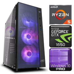 INTOP Ryzen 5 3600 8GB 480SSD M.2 NVME GTX1650 4GB WIN10Pro hind ja info | Lauaarvutid | hansapost.ee