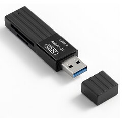 XO XO DK05B Устройство чтения карт памяти USB 3.0 2W1 (черный) цена и информация | Адаптеры и USB-hub | hansapost.ee