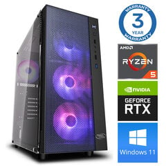 INTOP Ryzen 5 3600 16GB 240SSD M.2 NVME+2TB RTX4060Ti 8GB WIN11 hind ja info | Lauaarvutid | hansapost.ee