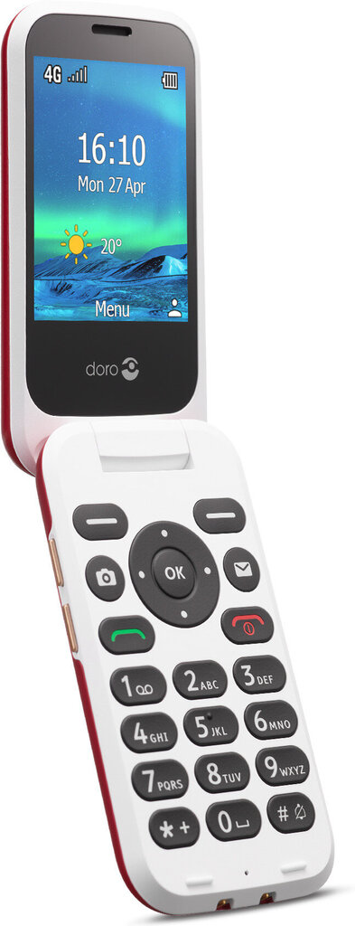 Doro 6881 Red/White 4G цена и информация | Telefonid | hansapost.ee