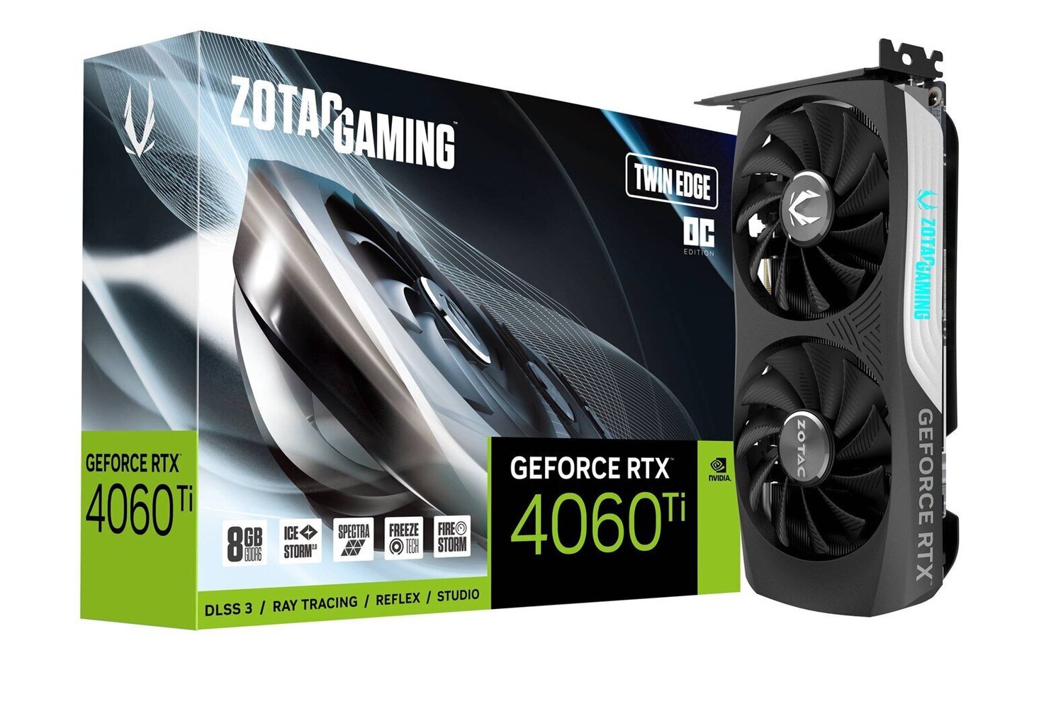 Zotac Gaming GeForce RTX 4060 Ti Twin Edge OC (ZT-D40610H-10M) hind ja info | Videokaardid | hansapost.ee