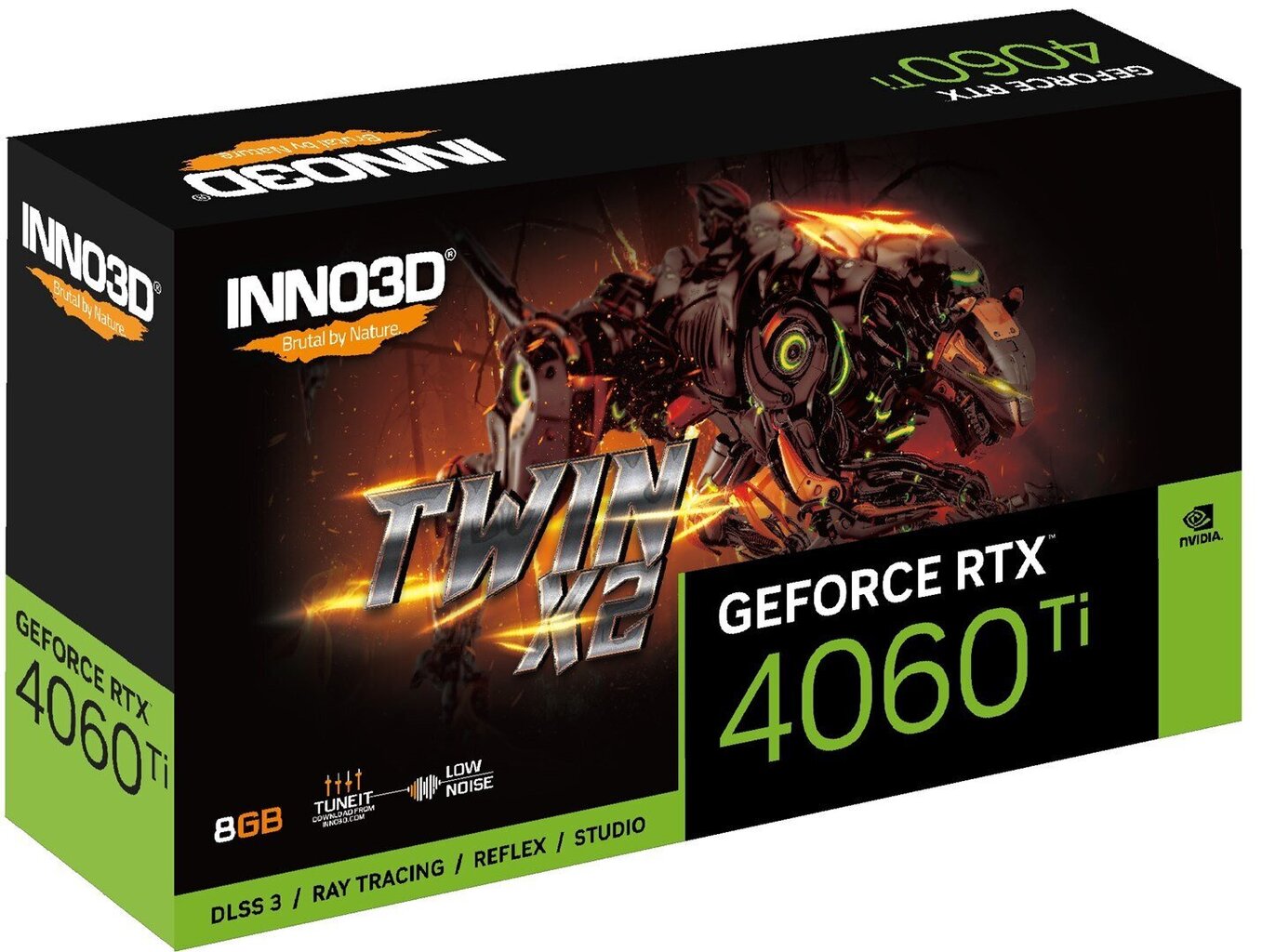 Inno3D GeForce RTX 4060 Ti Twin X2 (N406T2-08D6-171153N) hind ja info | Videokaardid | hansapost.ee