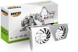 Inno3D GeForce RTX 4060 Ti Twin X2 OC White (N406T2-08D6X-171153W) цена и информация | INNO 3D Компьютерные компоненты | hansapost.ee