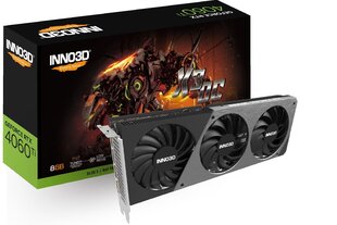 Inno3D GeForce RTX 4060 Ti X3 OC (N406T3-08D6X-171153L) цена и информация | INNO 3D Компьютерные компоненты | hansapost.ee