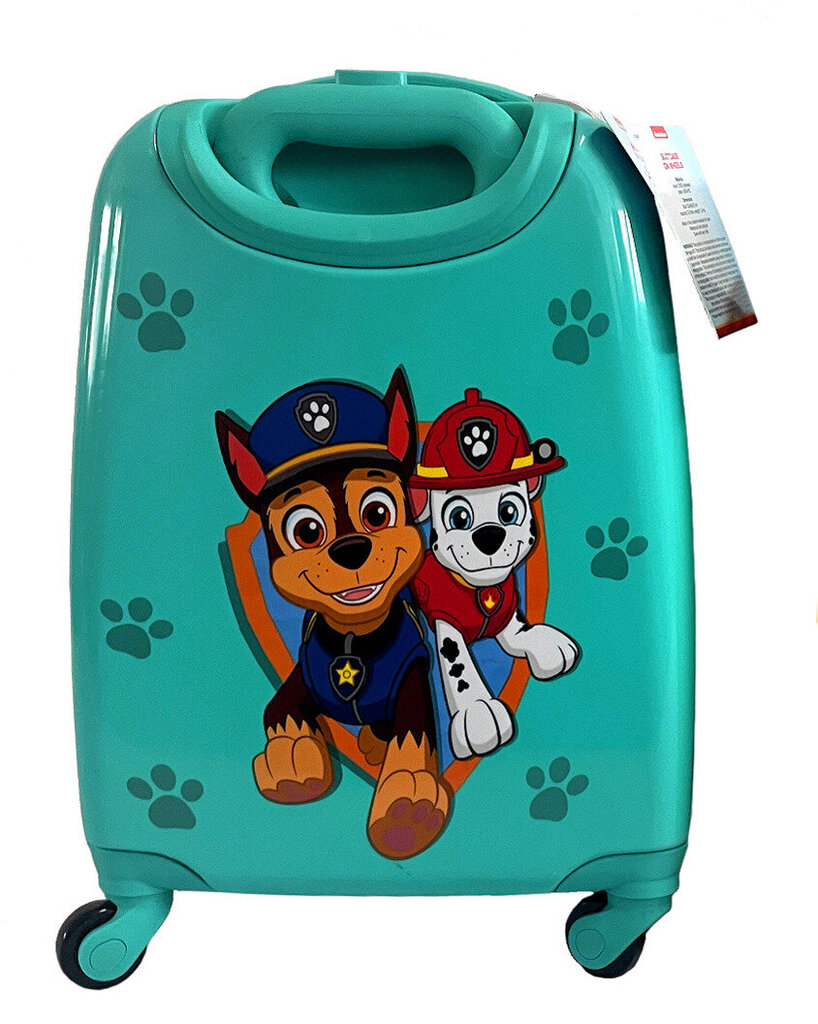 Laste käsipagas Paw Patrol, türkiissinine hind ja info | Kohvrid, reisikotid | hansapost.ee