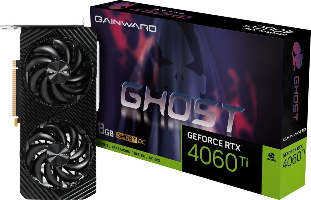 Gainward GeForce RTX 4060 Ti Ghost OC (NE6406TT19P1-1060B) цена и информация | Videokaardid | hansapost.ee