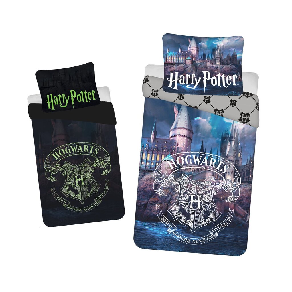 Voodipesukomplekt pimedas helendav Harry Potter, 2-osaline hind ja info | Laste voodipesu | hansapost.ee