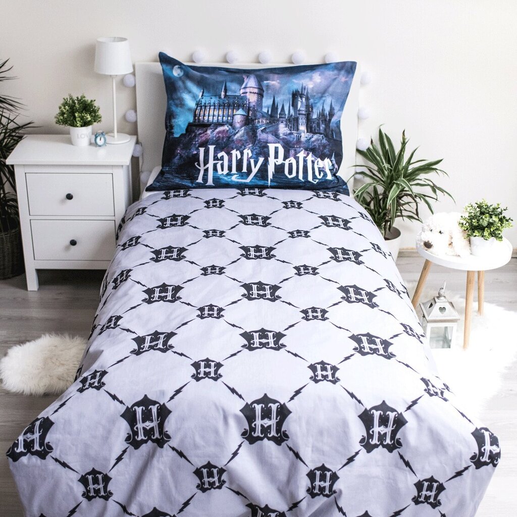 Voodipesukomplekt pimedas helendav Harry Potter, 2-osaline цена и информация | Laste voodipesu | hansapost.ee