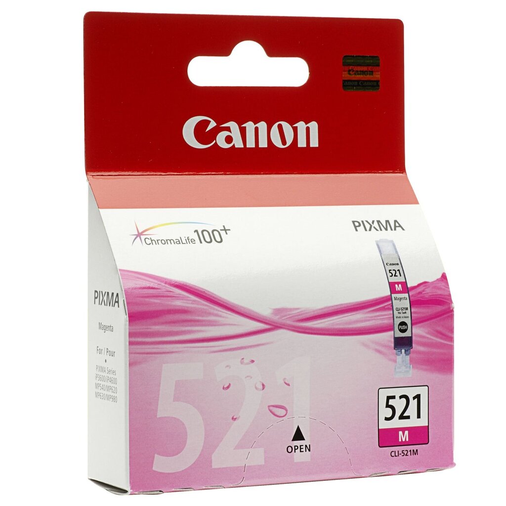 Tindikassett CANON CLI-521M, punane hind ja info | Tindiprinteri kassetid | hansapost.ee