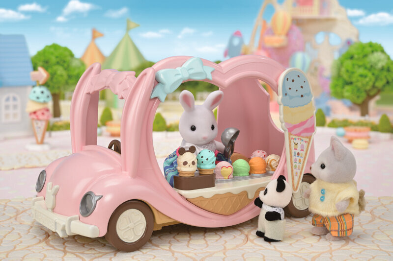 Sylvanian Families mängukomplekt Ice Cream Truck цена и информация | Mänguasjad tüdrukutele | hansapost.ee