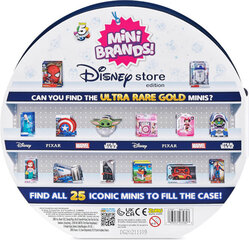 5 Surprise mängukomplekt Disney Store Mini Brands Collectors Housing hind ja info | Mänguasjad poistele | hansapost.ee